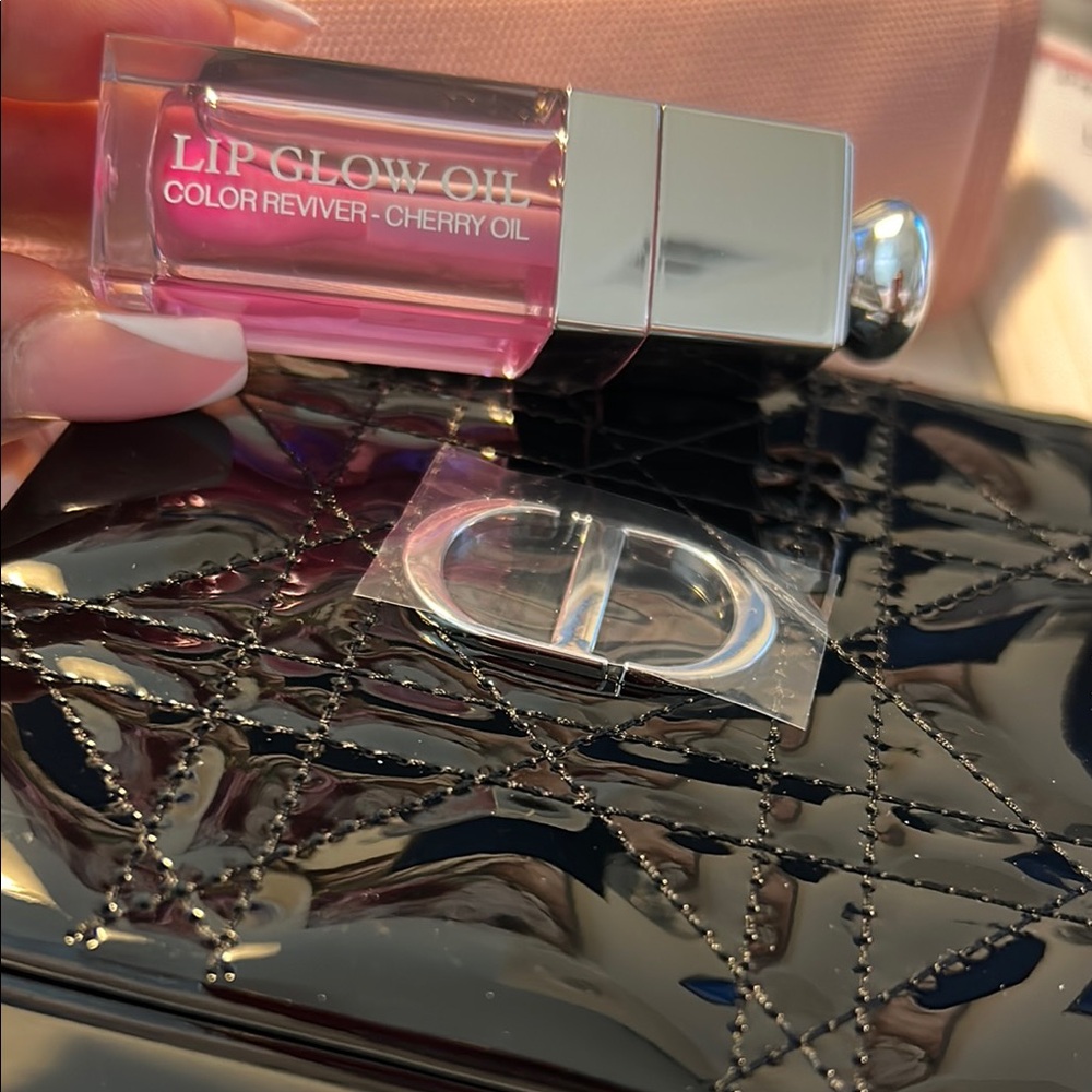Christian Dior Lip Glow Oil - Cherry Pink with Free Mirrored Box